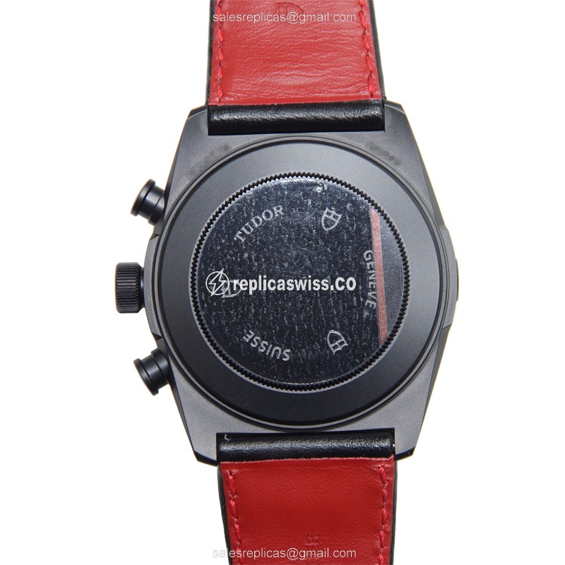 Tudor 42000CR Replica - Automatic - Ceramic Case - Black Dial - Leather Strap - View 3