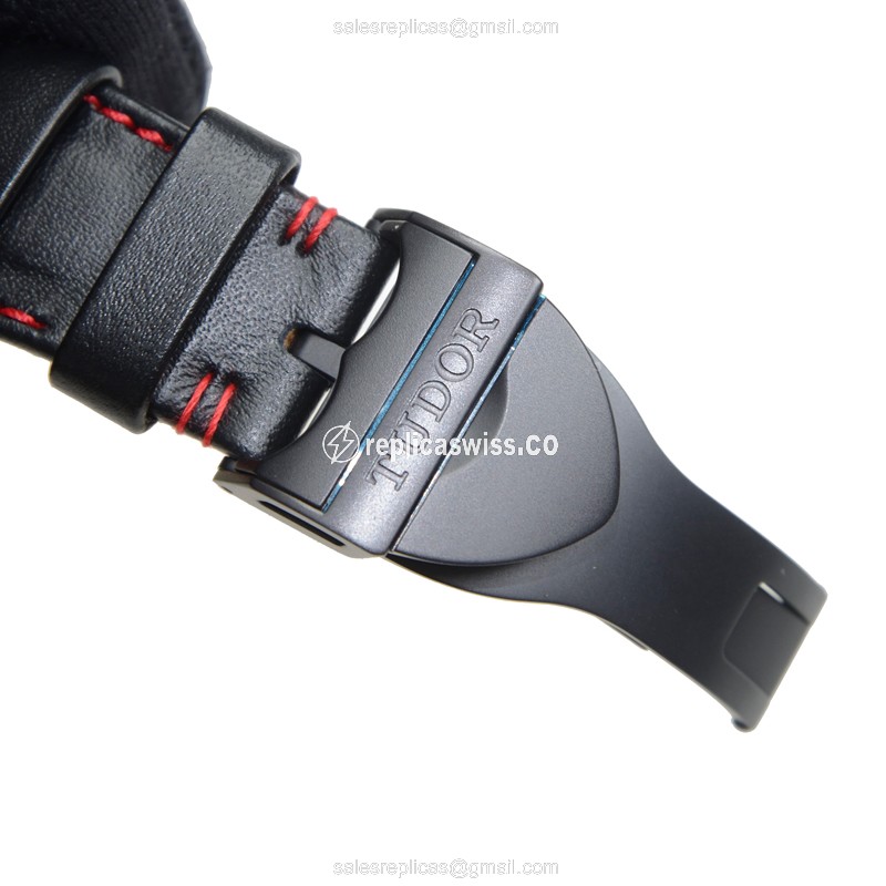 Tudor 42000CR Replica - Automatic - Ceramic Case - Black Dial - Leather Strap - View 4