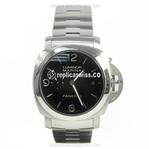 Panerai Luminor PAM00328 Replica - Automatic - Steel - Black - View 2