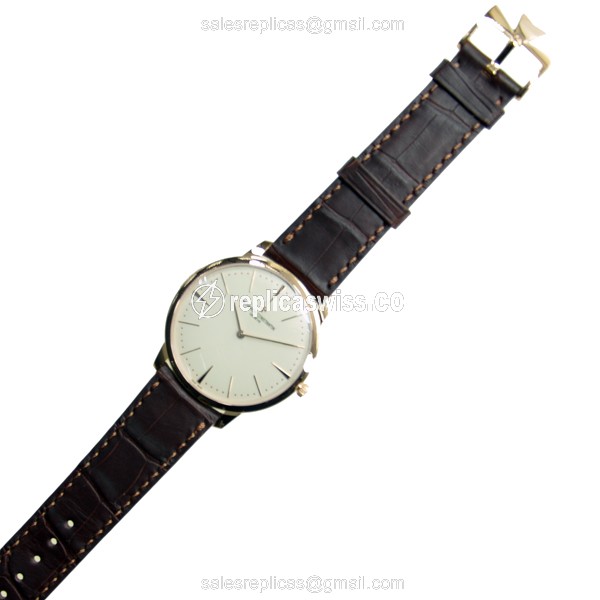 Vacheron Constantin 81180/000R-9159 PATRIMONY - Manual Wind - 18kt Rose Gold Case - White Dial - View 2