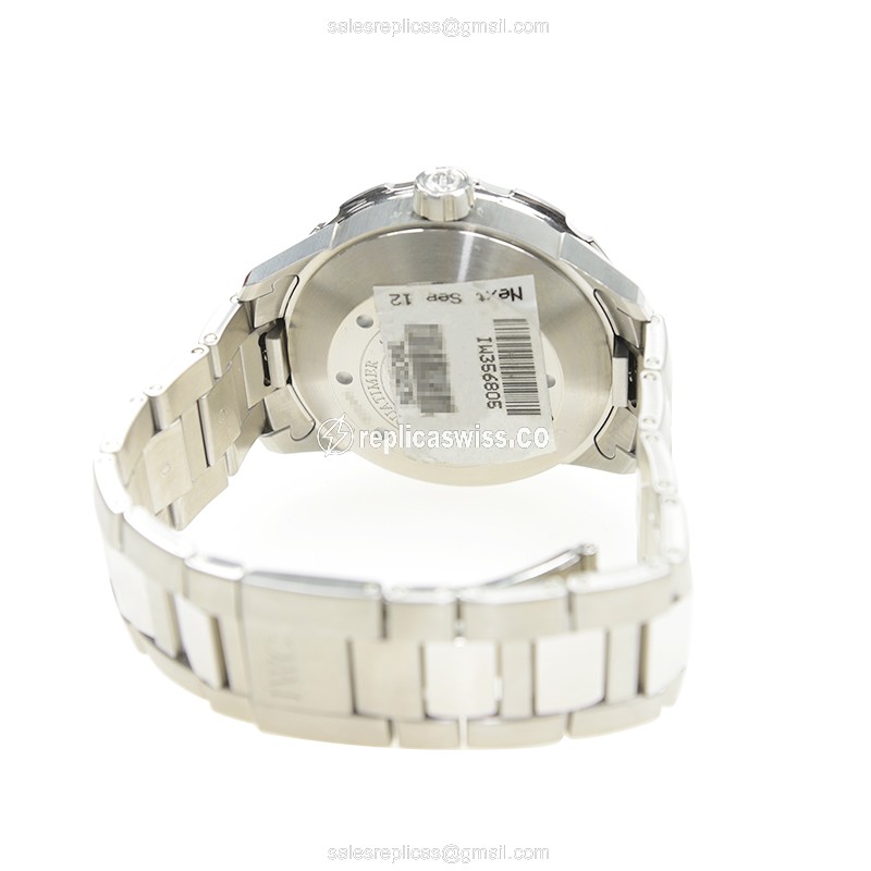 IWC AQUATIMER Replica - Automatic - Stainless Steel - White Dial - Silver Steel Strap - View 4