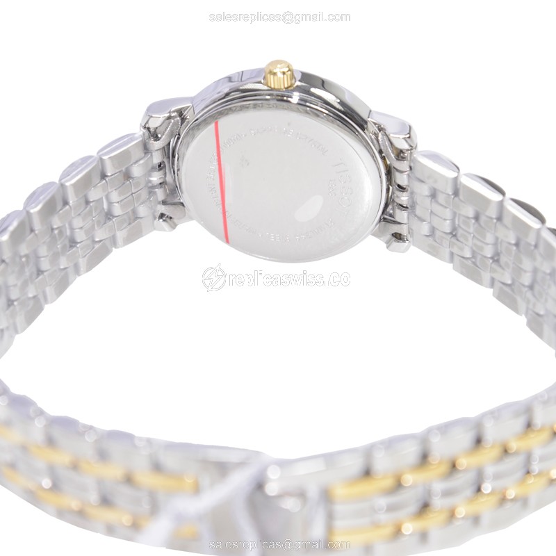 Tissot T-CLASSIC Quartz - Steel Case - White Dial - Silver Steel Band - View 4