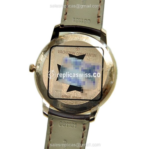 Vacheron Constantin 81180/000R-9159 PATRIMONY - Manual Wind - 18kt Rose Gold Case - White Dial - View 3