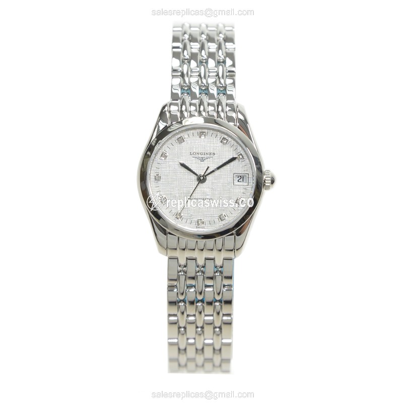 Longines L4.398.4.77.6 Replica - Automatic - Stainless Steel - Silver Dial, Steel Strap - View 2