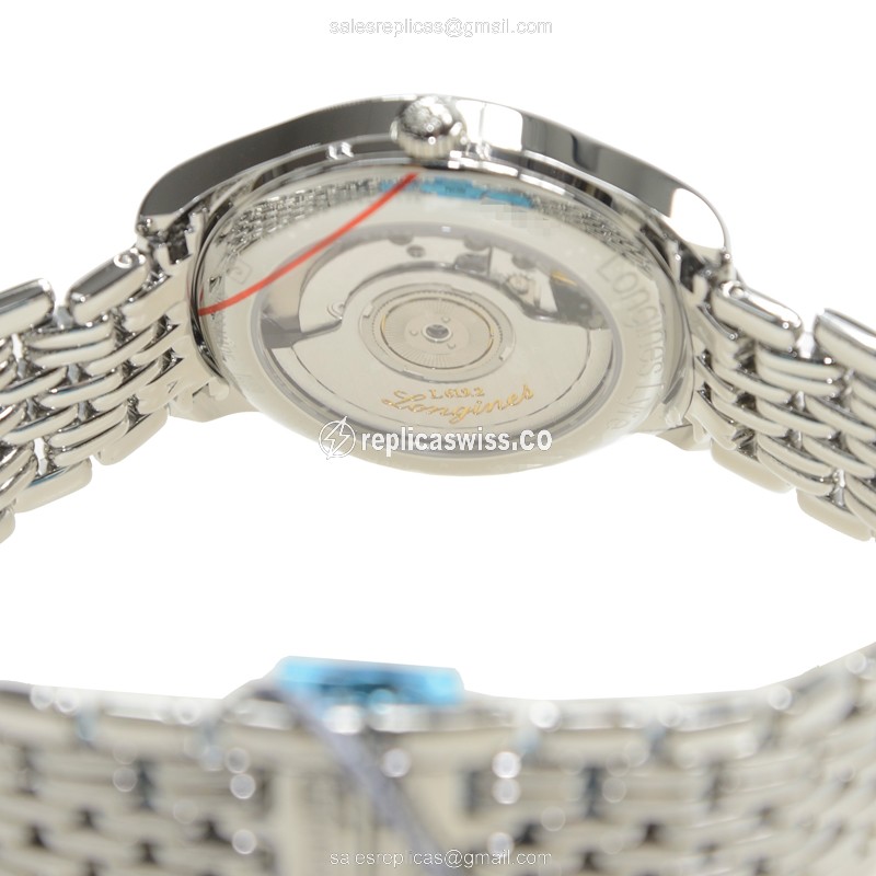 Longines Lyre Replica - Automatic - Steel Case - White Dial, Silver Clasp - View 4