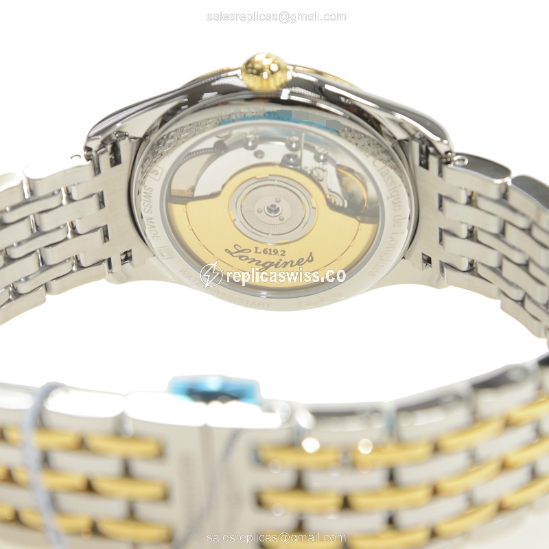 Rolex L4.898.3.11.7 Replica - Automatic, Gold PVD, White Dial on Gold Strap - View 4
