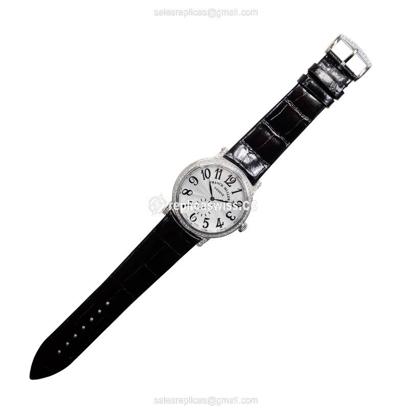 Franck Muller 7421 B S6 D (OG) LIBERTY Automatic 18kt White Gold & Diamond - View 2
