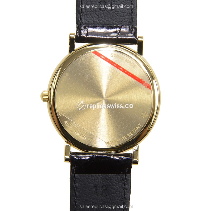 Longines L4.743.6.12.0 Replica - Quartz - 18kt Gold - White Dial, Buckle Clasp - View 3