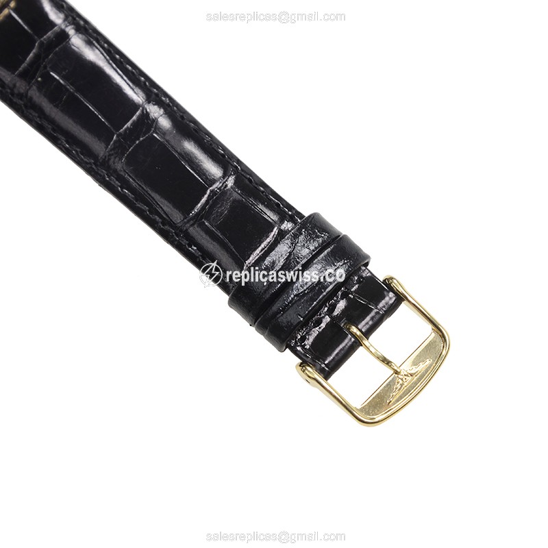 Longines L4.743.6.12.0 Replica - Quartz - 18kt Gold - White Dial, Buckle Clasp - View 4