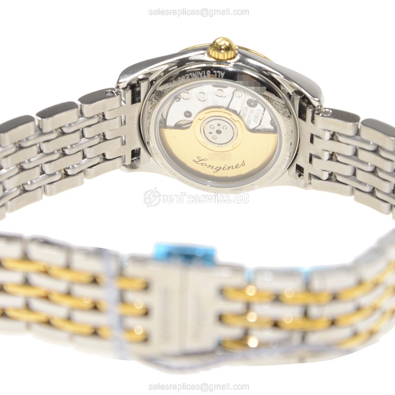 Longines Elegant Series - Automatic - Stainless Steel - White Dial - Silver Strap - View 4