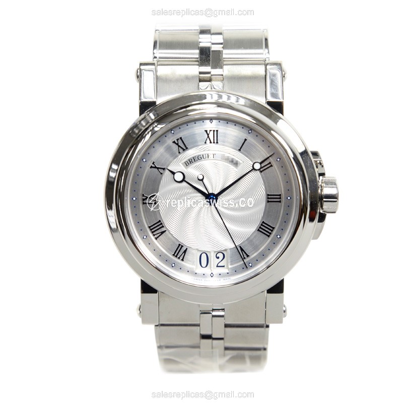 Breguet Marine Replica - Automatic - Steel Case - Silver Dial - Silver Strap - View 2