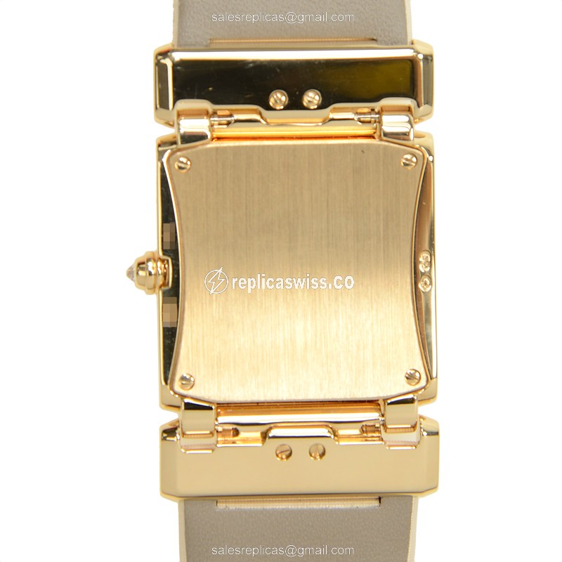 Patek Philippe TWENTY-4 Quartz - 18kt Rose Gold Case - Diamond Dial - White - View 3
