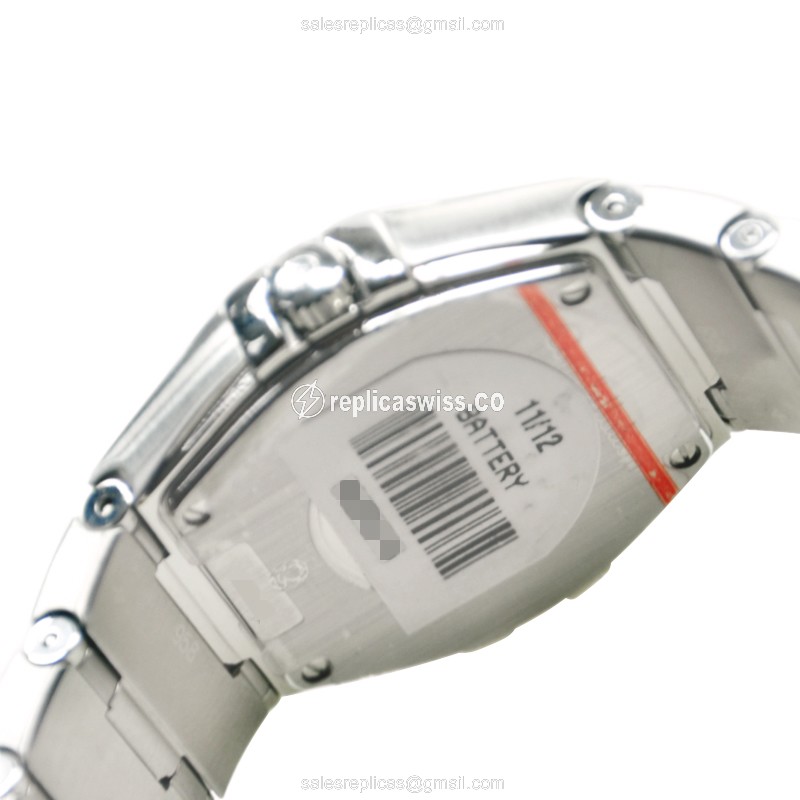 Omega Constellation Quartz & Diamond Replica - White Dial, Steel Case, Silver Clasp & Strap - View 4