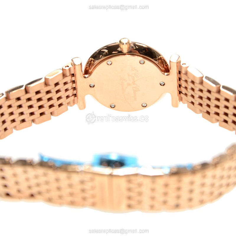 Longines L4.209.1.91.8 Replica - Quartz - PVD Gold Case - White Dial, Gold Strap - View 4