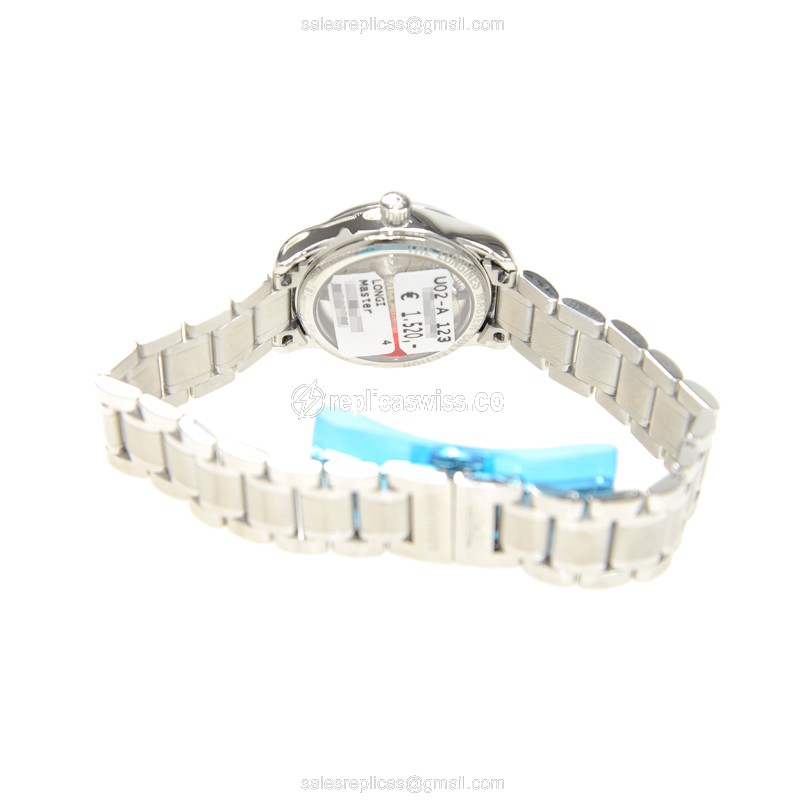 Longines L2.128.4.77.6 Replica | Automatic - Silver Dial on Steel Strap - View 4