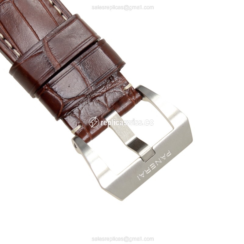Panerai PAM00320 Luminor Replica Automatic Steel Black Dial - View 4