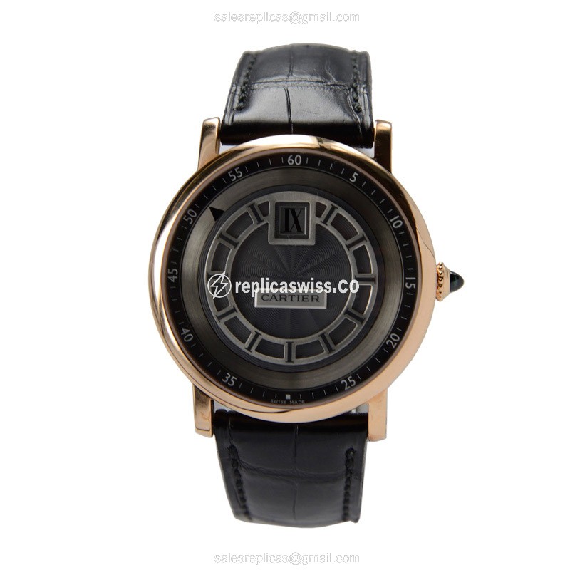 Cartier W1553751 ROTONDE DE CARTIER Manual Wind 18kt Rose Gold - View 3