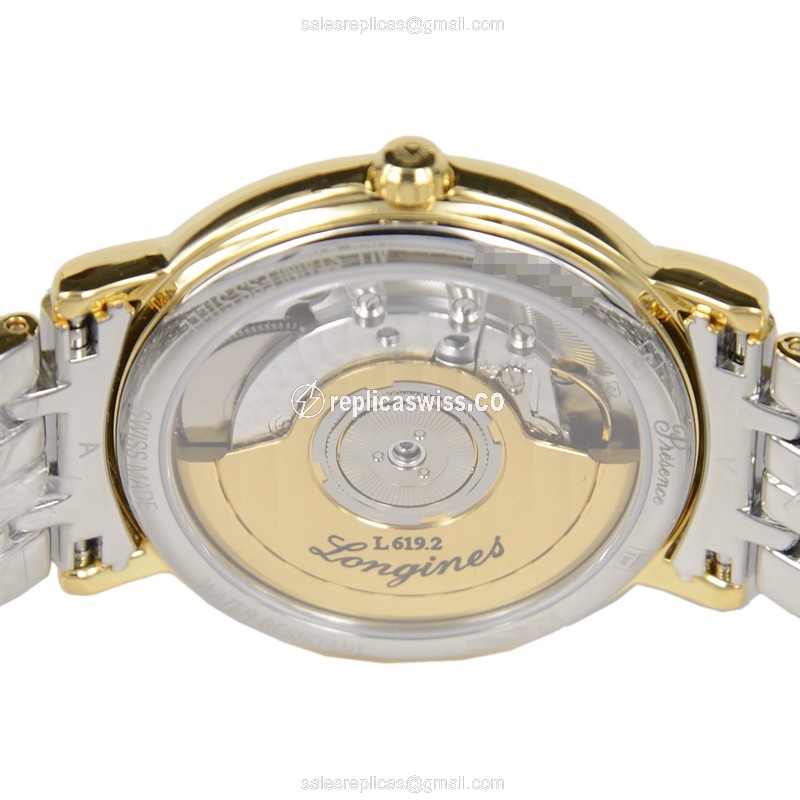 Longines Presence Replica - Gold PVD Case - Beige Dial | Automatic - View 4