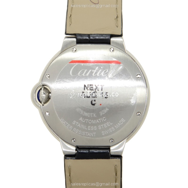 Cartier Ballon Bleu Replica - Auto - Steel - Silver Dial - View 4