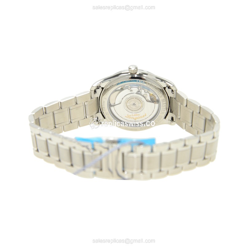 Longines L2.518.4.78.6 Replica - Automatic - Steel Case - Silver Dial, Steel Strap - View 4