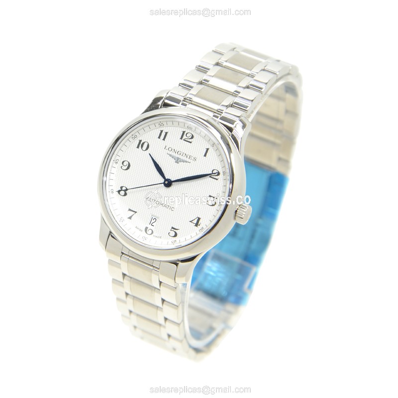 Longines L2.628.4.78.6 Replica | Automatic | Steel | White Dial | Silver Clasp - View 3