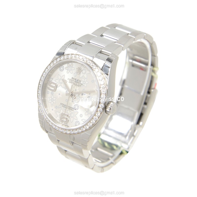 Rolex Datejust Replica - Automatic | Silver Dial | Clasp | Silver Steel Strap - View 3