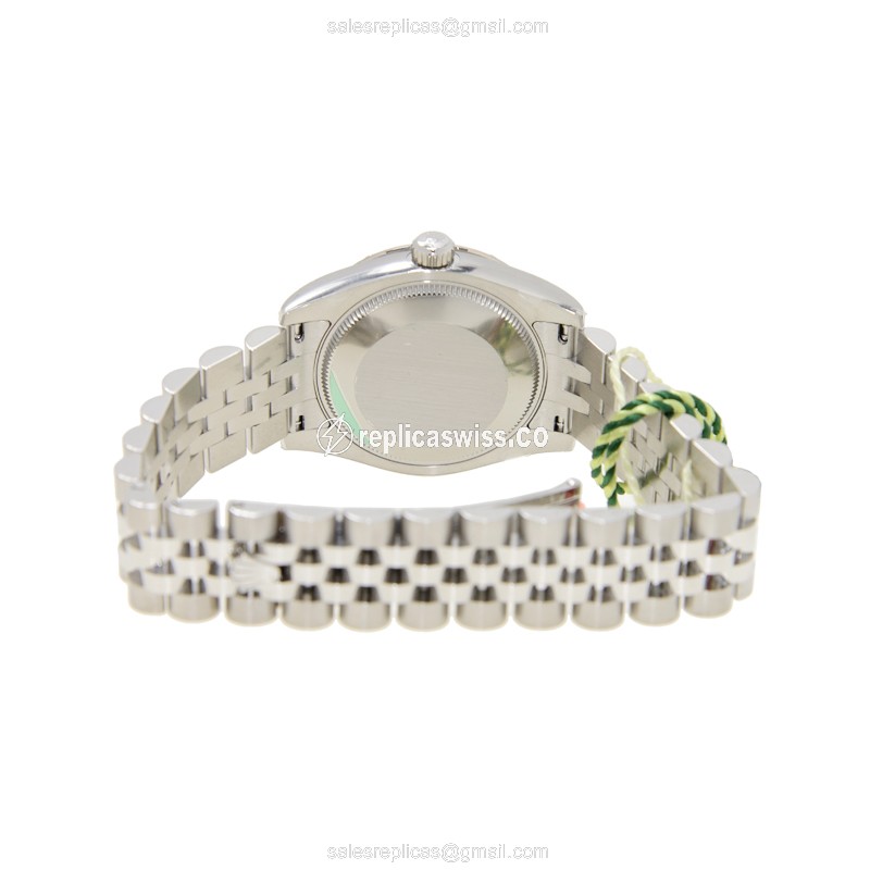Rolex Datejust Replica - Automatic - White Gold & Steel - Silver Dial - View 4