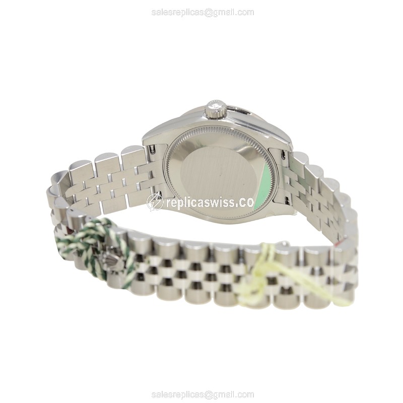 Rolex Datejust Lady Replica - Automatic | Pink Dial | Steel Clasp & Strap - View 4