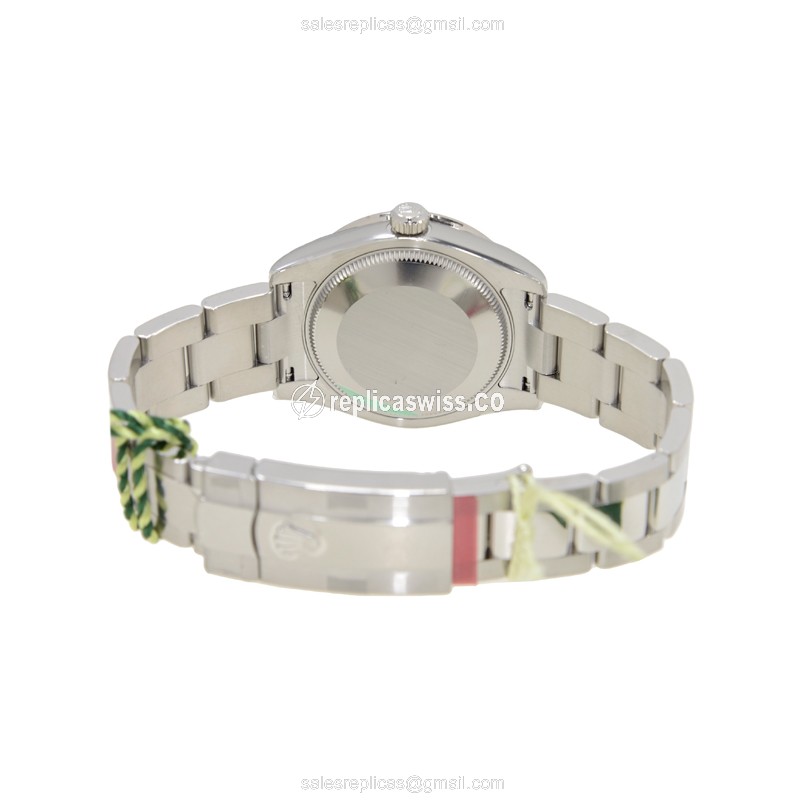 Rolex Lady Datejust Replica - Automatic | White Dial | Clasp | Silver Steel Strap - View 4