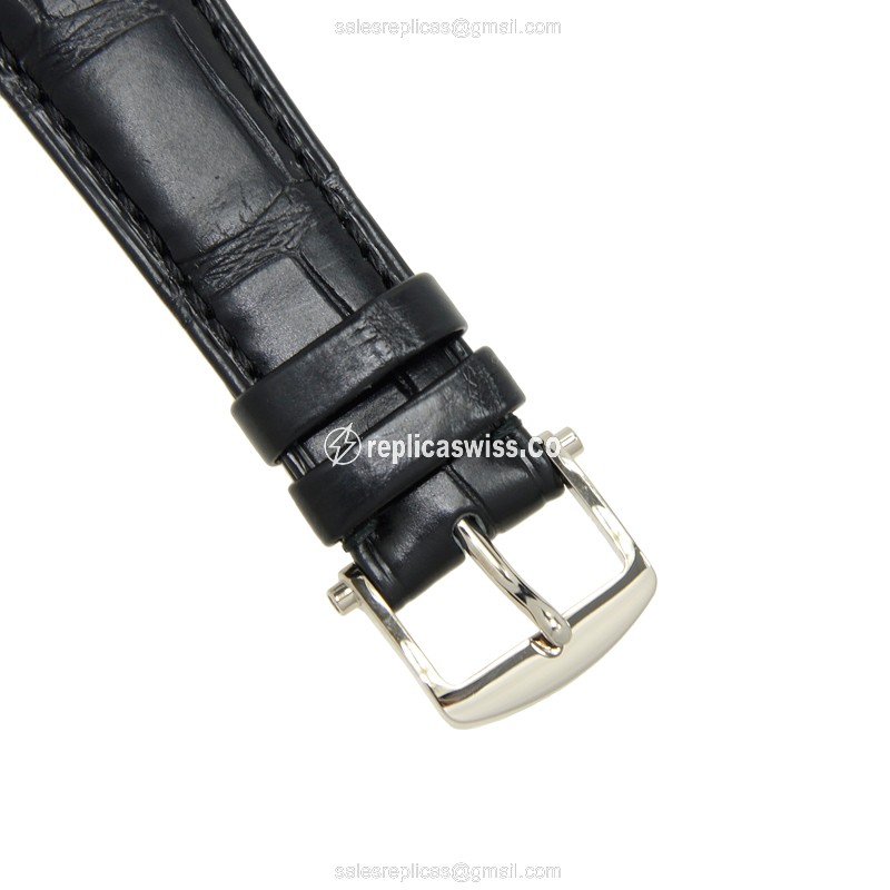 Breguet 5277BB/12/9V6 Manual Wind 18kt Gold - Silver Dial - Black Alligator Strap - View 4