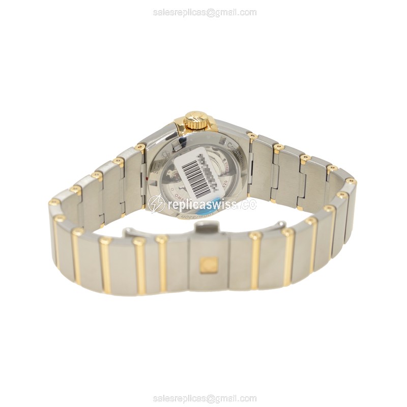 Omega Constellation Replica - Automatic - 18kt Gold - Silver Dial & Steel Strap - View 4