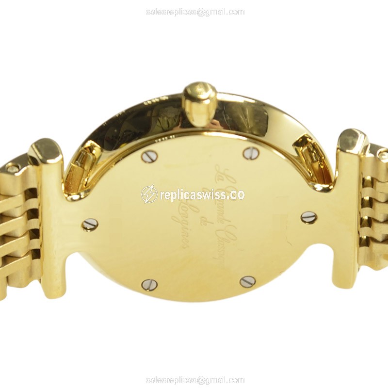 Longines L4.209.2.32.8 Replica - Quartz - PVD Gold Case - Gold Dial - View 4
