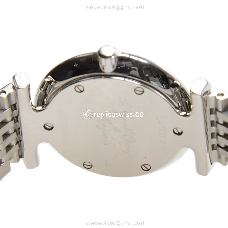 Longines LA GRANDE Quartz - Stainless Steel Case, White Dial, Silver Clasp - View 4