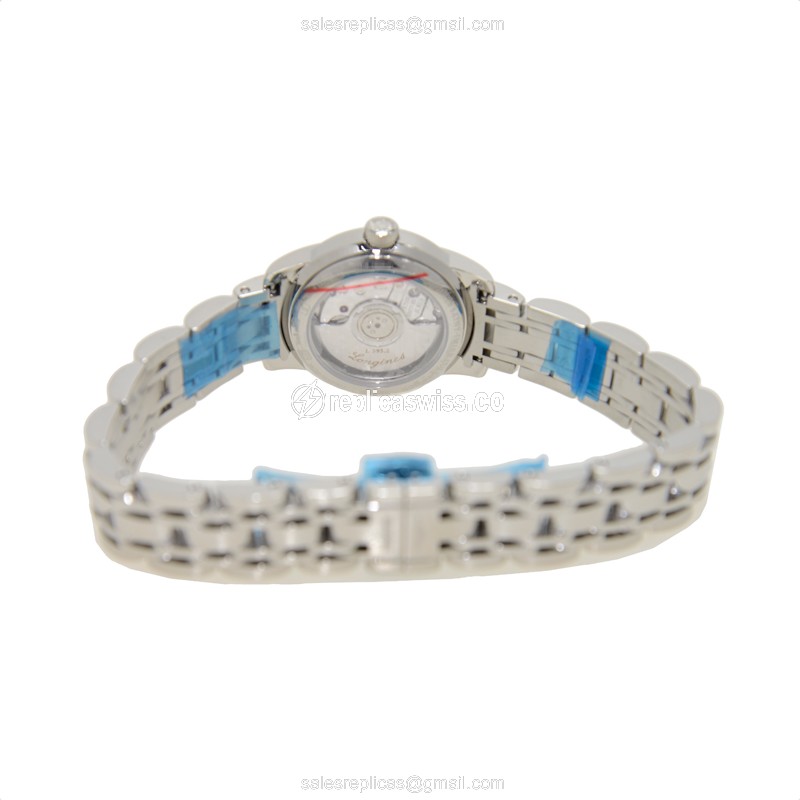 Longines SAINT IMIER Auto - Black Dial - Steel Case - Silver Strap - View 4