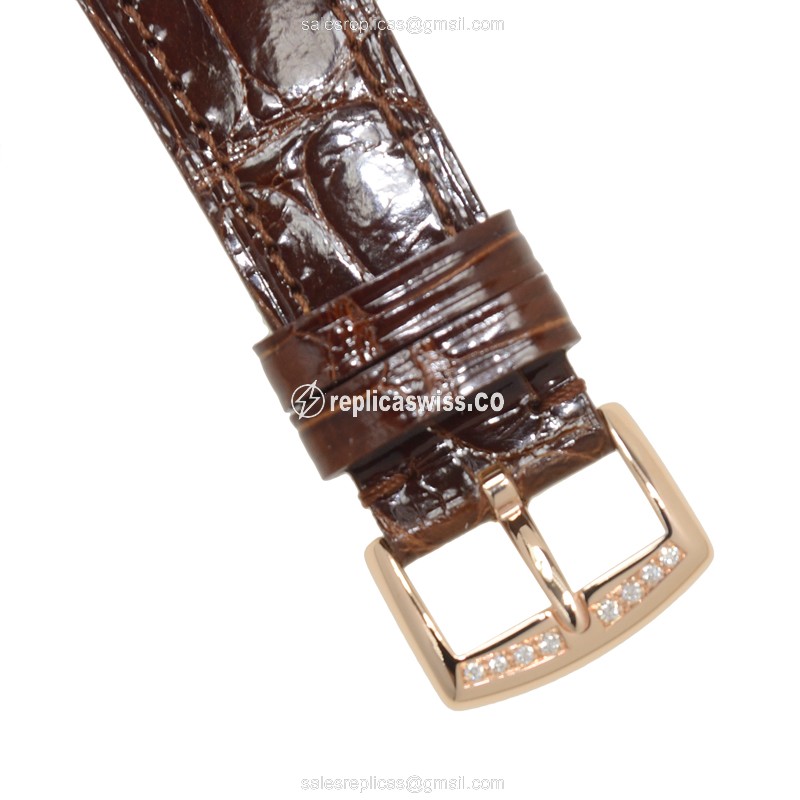 Franck Muller 952 QZ REL MOP D 5N Long Island - Quartz - Rose Gold Case - Diamond Accents - White Dial - View 4