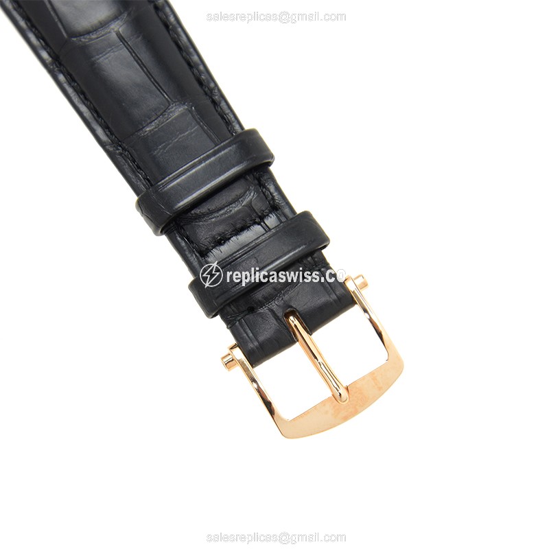 Breguet 7057BR Tradition - Manual Wind - 18kt Rose Gold - Gray Dial - Black Alligator Strap - View 4