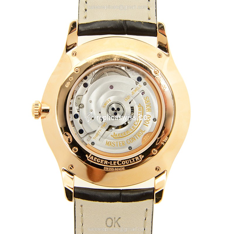 Jaeger-Lecoultre Q1352520 Replica - Ultra Thin - Automatic - 18kt Rose Gold - Beige Dial - View 3