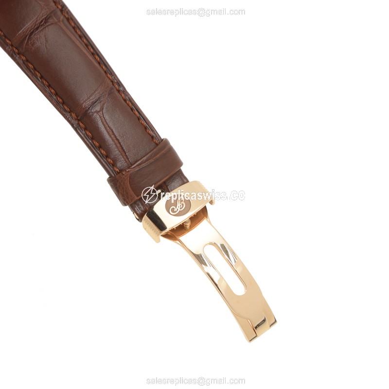 Breguet 5335BR/42/9W6 Classique Complications - Manual - 18kt Rose Gold - Silver Dial - Brown Alligator Strap - View 4