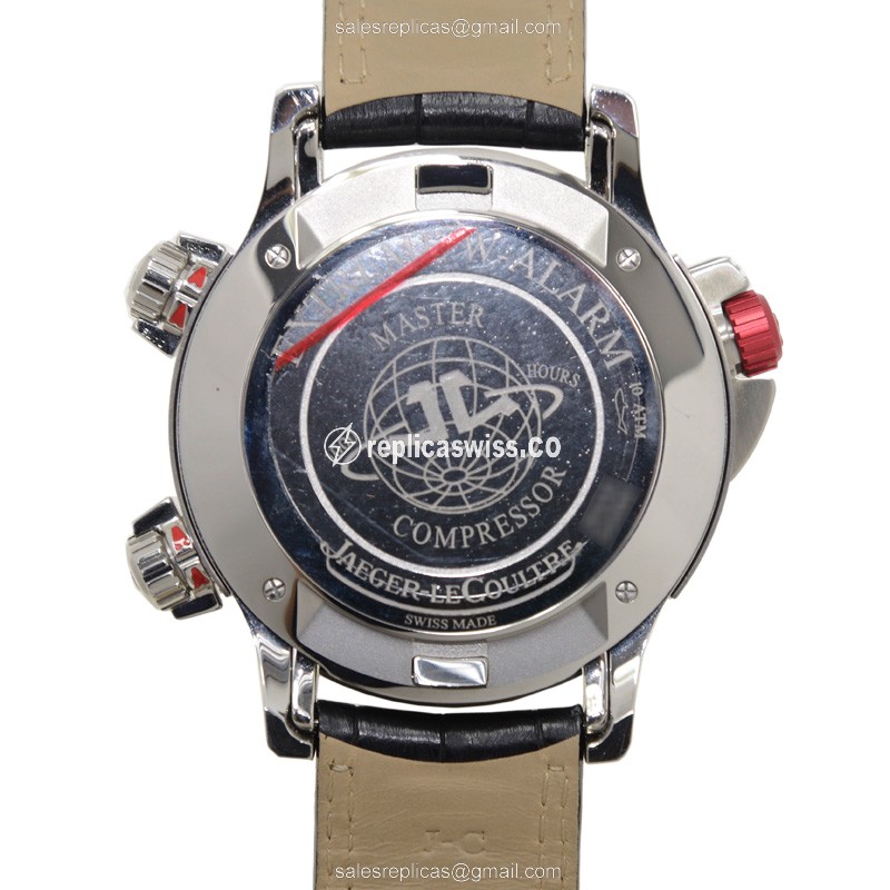 Jaeger-Lecoultre Q1778470 Replica - Ultra Thin - Automatic - Titanium Case - Black Dial - Alligator Strap - View 3