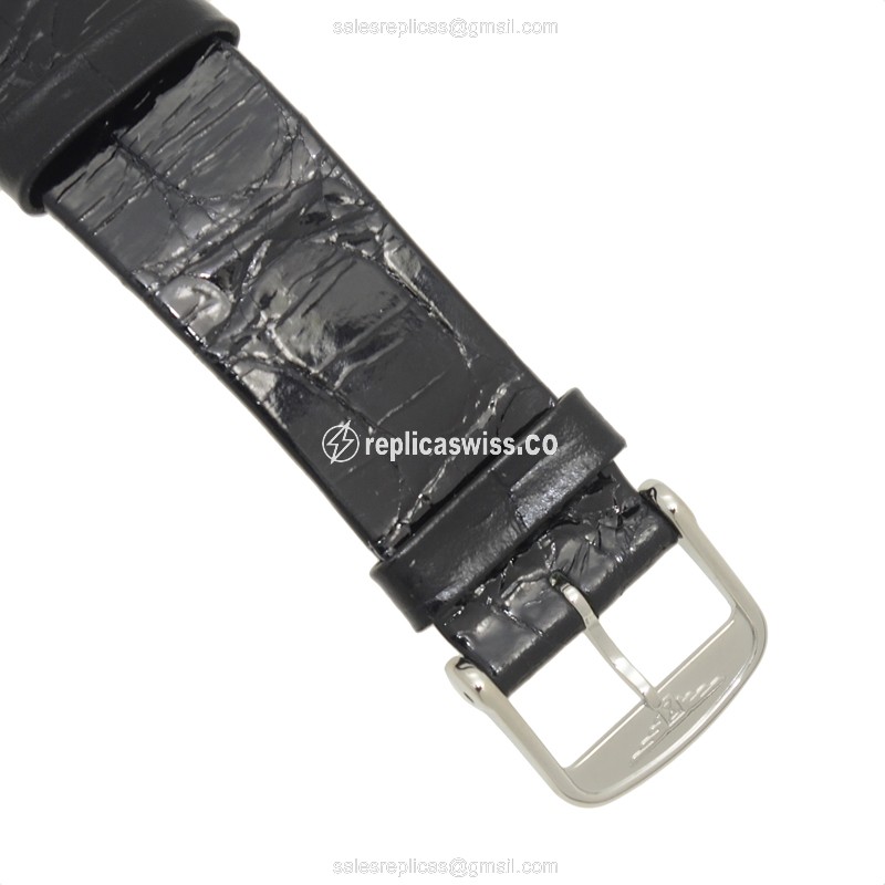Longines LA GRANDE Quartz - Stainless Steel - White Dial - Buckle Clasp - Black Alligator - View 4