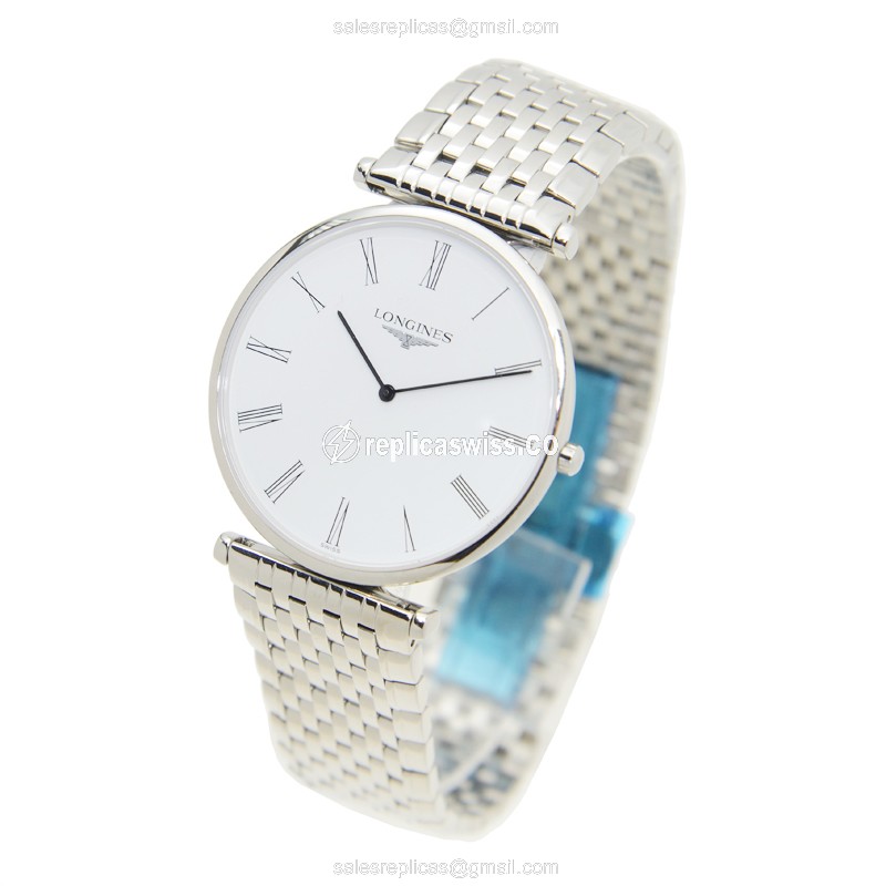 Longines L4.766.4.11.6 Replica - Quartz - Stainless Steel - Silver Dial - View 3