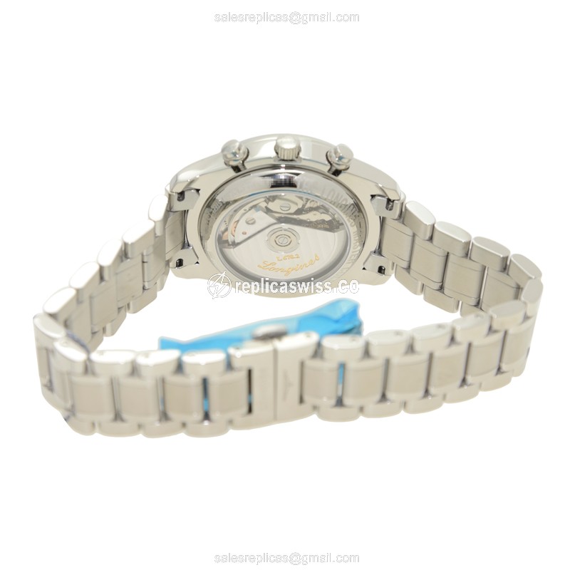 Longines L2.673.4.78.6 Replica - Automatic - Silver Dial - Steel Case, Clasp - View 4