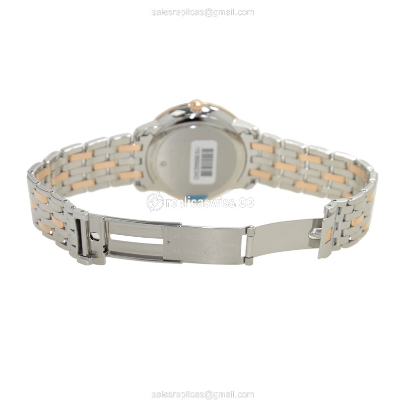 Omega Replica DE VILLE - 18kt Rose & Steel - Automatic Movement - Silver Dial - View 4