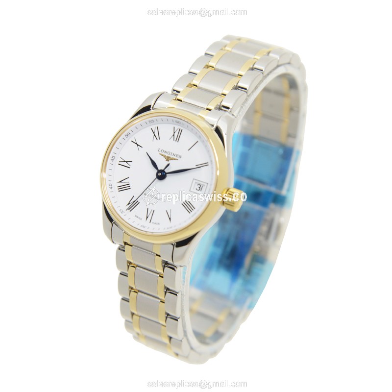 Longines Master Replica - Automatic - White Dial - 18kt & Steel - 40mm - View 3