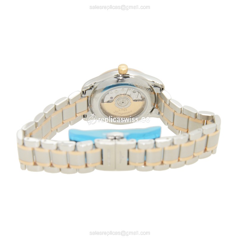 Longines Master Replica - Automatic - 18kt Gold & Steel - Silver Dial - View 4