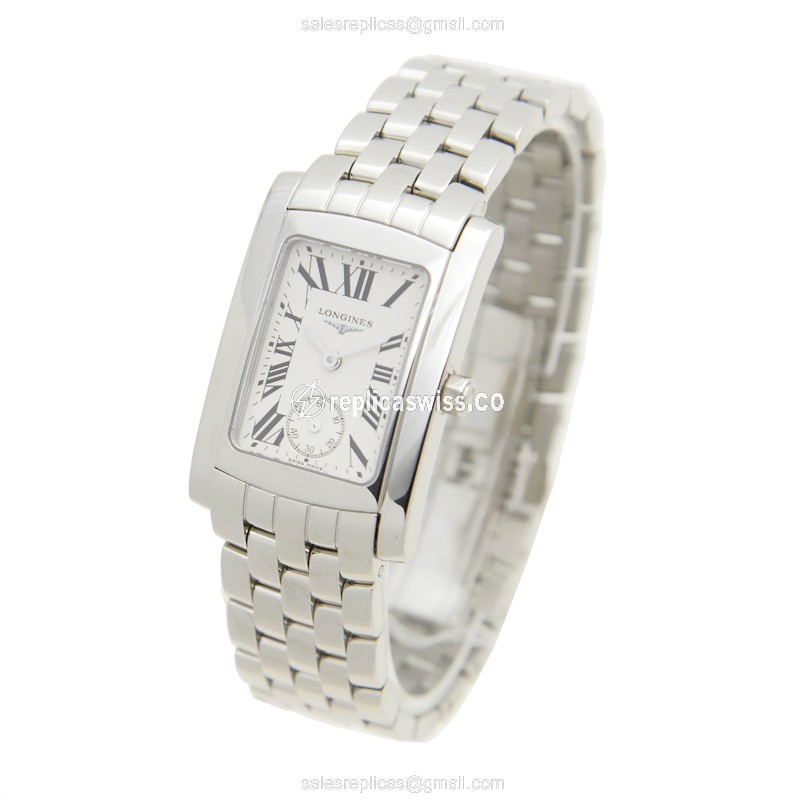 Longines L5.502.4.71.6 Replica - Quartz - Stainless Steel Case - Silver Dial - View 3
