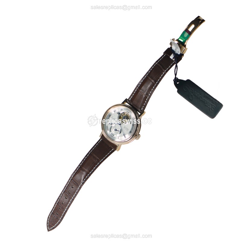 Breguet 5317BR/12/9V6 Classique Complications - Automatic - Rose Gold - Silver Dial - Alligator Brown - View 2