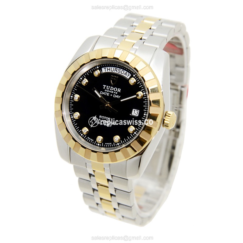 Tudor Classique Automatic Replica Watch - Steel - Black Dial - View 3