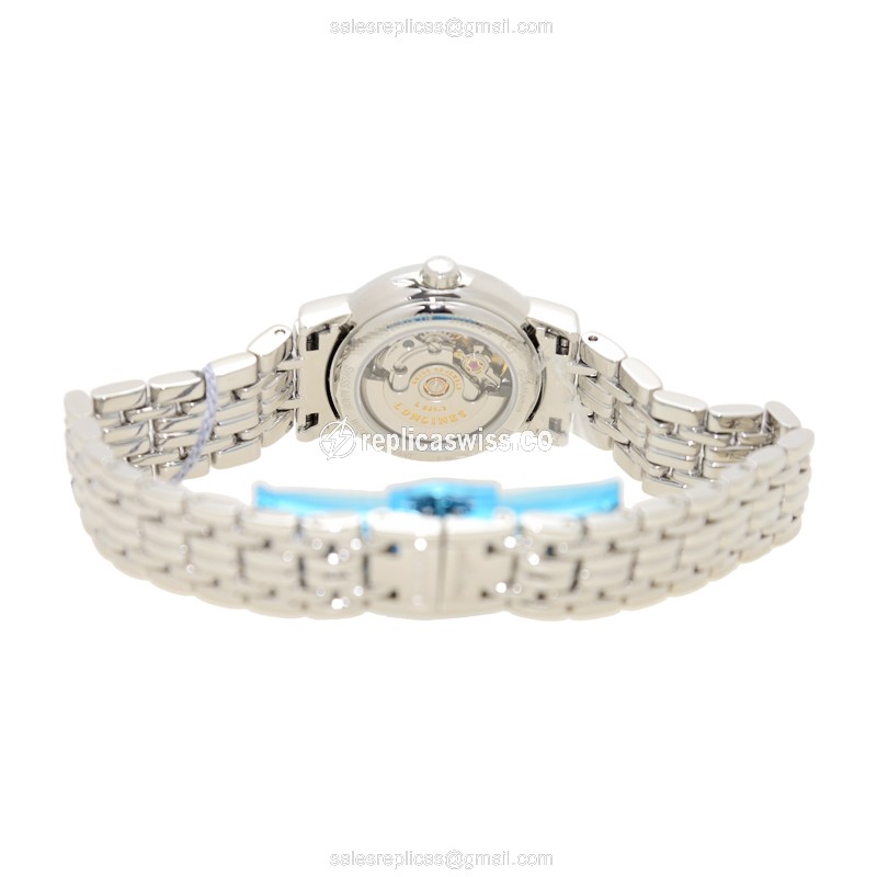 Longines Presence Replica - Automatic - Stainless Steel - White Dial, Silver Clasp - View 4