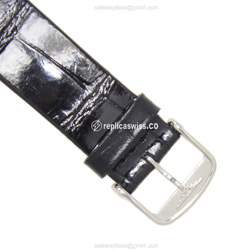 Longines LA GRANDE Replica - Automatic - Steel Case, Silver Dial - Alligator Buckle - View 4